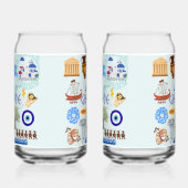 ギリシャのシンボル旅行愛好家 ガラス缶 (右)