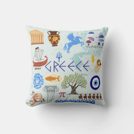 ギリシャのシンボル旅行愛好家 クッション