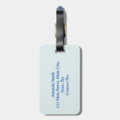 ギリシャのシンボル旅行愛好家 ラゲッジタグ (裏面縦)