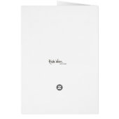 ギリシャのシーナリーブーゲンビリア水カラープリントカード (裏面)