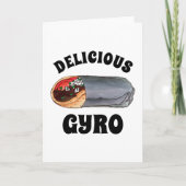 ギリシャのジャイロピタミートサンドイッチフード地中海の付き カード (正面)