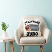 ギリシャのジャイロピタミートサンドイッチフード地中海の付き クッション (椅子)