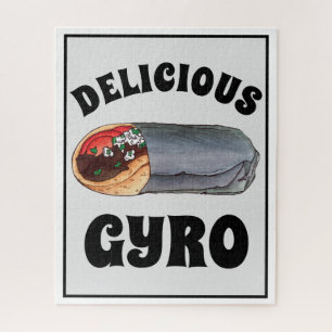 ギリシャのジャイロピタミートサンドイッチフード地中海の付き ジグソーパズル