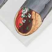 ギリシャのジャイロピタミートサンドイッチフード地中海の付き フリースブランケット (角)