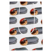 ギリシャのジャイロピタミートサンドイッチフード地中海の付き ミディアムペーパーバッグ (裏面)