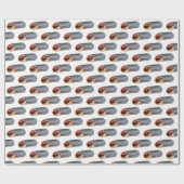 ギリシャのジャイロピタミートサンドイッチフード地中海の付き ラッピングペーパー (フラット)