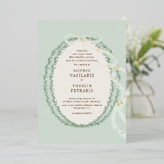 ギリシャのステファナ 箔招待状