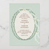 ギリシャのステファナ 箔招待状 (正面)