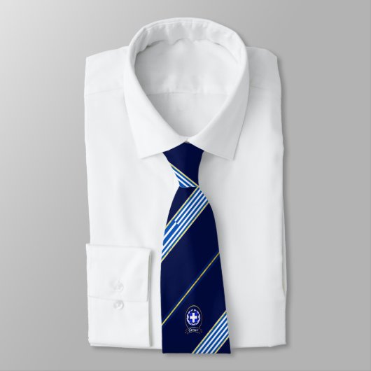 ギリシャのストライプな旗 ネクタイ (タイ)