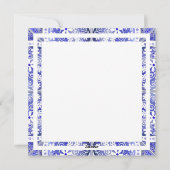 ギリシャのセラミックレースブルー空白のカード シーズンカード (裏面)