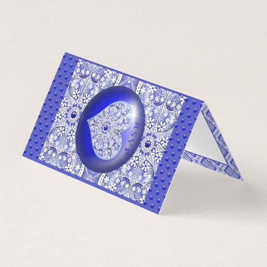 ギリシャのセラミックレースブルー (正面)