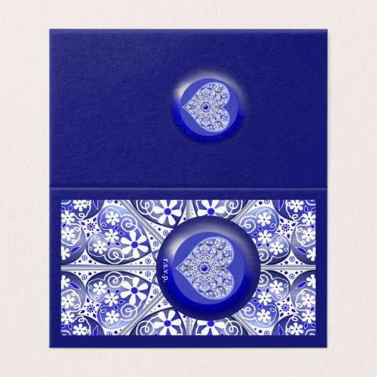 ギリシャのセラミックレースブルー (外部フラット)