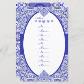 ギリシャのセラミックレースブルー (正面/裏面)