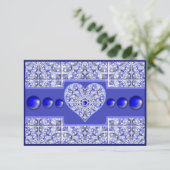 ギリシャのセラミックレースブルー エンクロージャーカード (スタンド正面)
