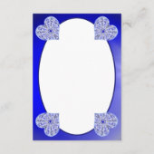 ギリシャのセラミックレースブルー エンクロージャーカード (裏面)
