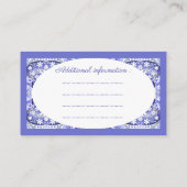 ギリシャのセラミックレースブルー エンクロージャーカード (裏面)