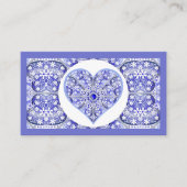 ギリシャのセラミックレースブルー エンクロージャーカード (正面)