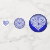 ギリシャのセラミックレースブルー コンフェッティ (正面)