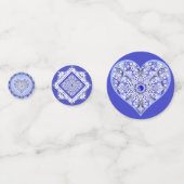 ギリシャのセラミックレースブルー コンフェッティ (裏面)