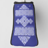 ギリシャのセラミックレースブルー ゴルフヘッドカバー (回転90)