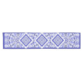 ギリシャのセラミックレースブルー ショートテーブルランナー (横)