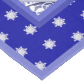 ギリシャのセラミックレースブルー&スノーフレーク テーブルクロス (アングル)