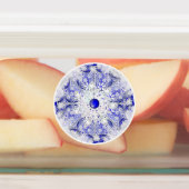 ギリシャのセラミックレースブルー&スノーフレーク ラベル (貼付)