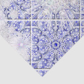 ギリシャのセラミックレースブルー&スノーフレーク 薄葉紙 (詳細)