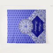 ギリシャのセラミックレースブルー タペストリー (正面(横))