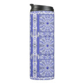 ギリシャのセラミックレースブルー タンブラー (回転右)