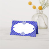 ギリシャのセラミックレースブルー プレイスカード (正面)