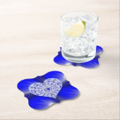 ギリシャのセラミックレースブルー ペーパーコースター (インサイチュ)