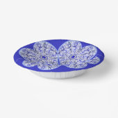 ギリシャのセラミックレースブルー ペーパーボウル (傾斜あり)