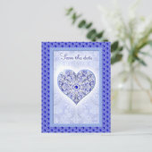 ギリシャのセラミックレースブルー ポストカード (スタンド正面)