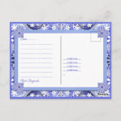 ギリシャのセラミックレースブルー ポストカード (裏面)