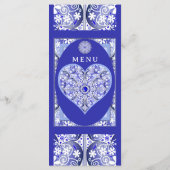 ギリシャのセラミックレースブルー メニュー (裏面)