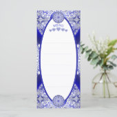 ギリシャのセラミックレースブルー メニュー (スタンド正面)