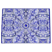 ギリシャのセラミックレースブルー ラージペーパーバッグ (正面)