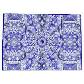 ギリシャのセラミックレースブルー ラージペーパーバッグ (裏面)