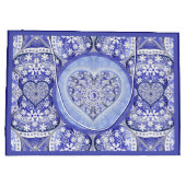 ギリシャのセラミックレースブルー ラージペーパーバッグ (裏面)