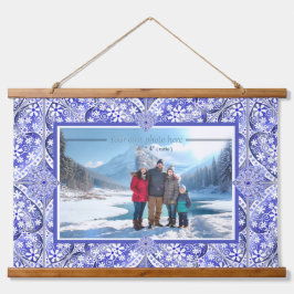 ギリシャのセラミックレースブルー 吊り下げ型タペストリー