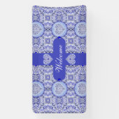 ギリシャのセラミックレースブルー 横断幕 (縦)