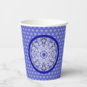 ギリシャのセラミックレースブルー 紙コップ (裏面)