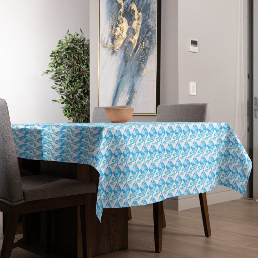 ギリシャのダイヤモンド模様のレース テーブルクロス