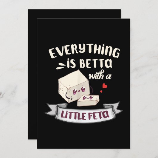 ギリシャのチーズ愛好家 - フェタチーズ シーズンカード (正面/裏面)