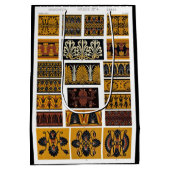 ギリシャのテキスタイル・アート ミディアムペーパーバッグ (裏面)