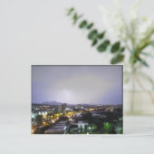 ギリシャのテッサロニキ上空の雷雨 ポストカード (スタンド正面)