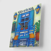 ギリシャのテベルナ広場の壁時計、リサ・ロレンツ スクエア壁時計 (傾斜)