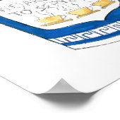 ギリシャのデリ・コーヒー・カップを頂き嬉しい ポスター (角)