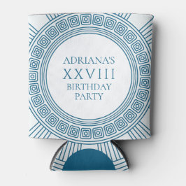 ギリシャのトガパーティーテーマと青 缶クーラー